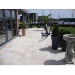 Travertin Beige Tromlet