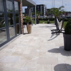 Travertin Beige Tromlet